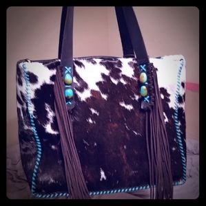 Custom genuine cowhide/leather purse